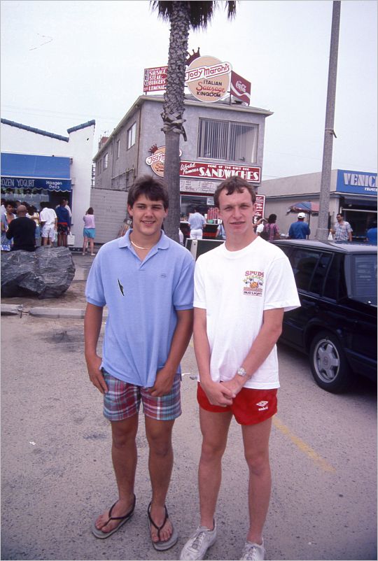 Some of the rare normal people at Venice Beach